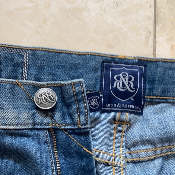 Rock & Republic size 34 men’s distressed jeans - Picture 3 of 7